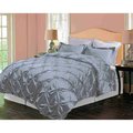 Hotel Grand Pintuck Down-Alternative Comforter Set, Grey, Full/Queen 174711